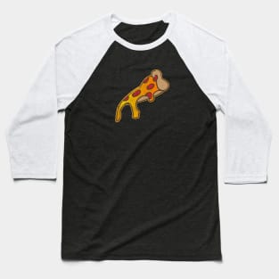 Cheesy Pepperoni Pizza Slice Baseball T-Shirt